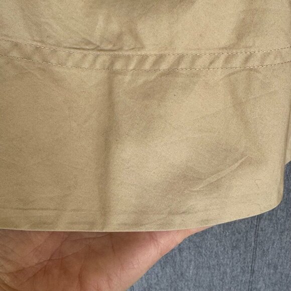 Ralph Lauren Sport Light Tan 100% Cotton Pleated A Line Short Skirt Size 14 - Picture 5 of 13